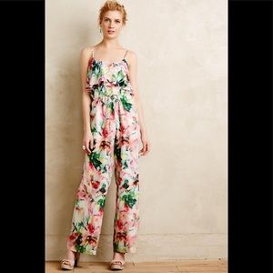 Anthropologie Fleur Wood Ikebana jumpsuit